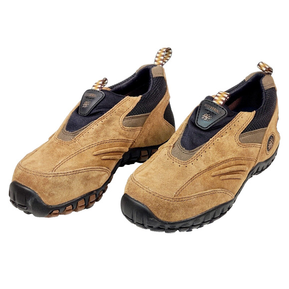 Wolverine Steel Toe Slip-On Shoes Women's Size 5W Sandstone T-MAX 04545 NEW - Picture 1 of 13
